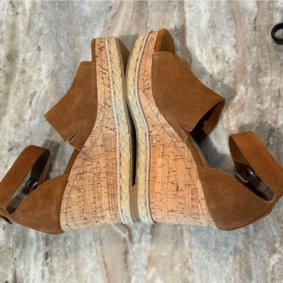 Women’s DOLCE VITA Otto wedge platform brown suede sandals- Size 9 - Picture 8 of 9